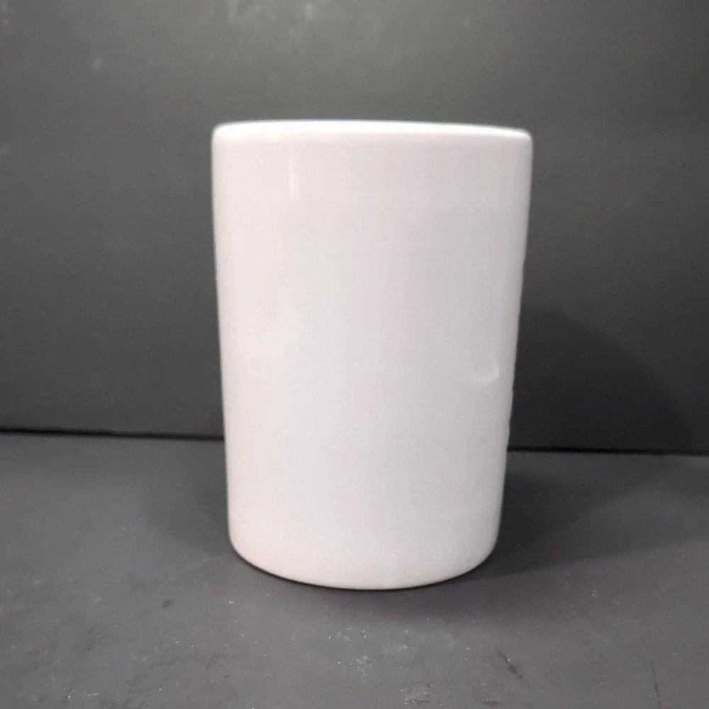 ALCO Industries White Ceramic Crock, Tools or Utensils Holder, Kitchen Organizer